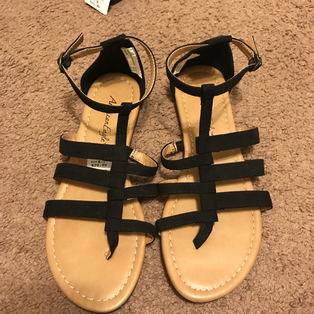 American Eagle Black Sandals